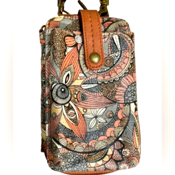 Sakroots Salinas Smartphone Crossbody Wallet Purse Sienna Spirit Desert - Picture 1 of 6